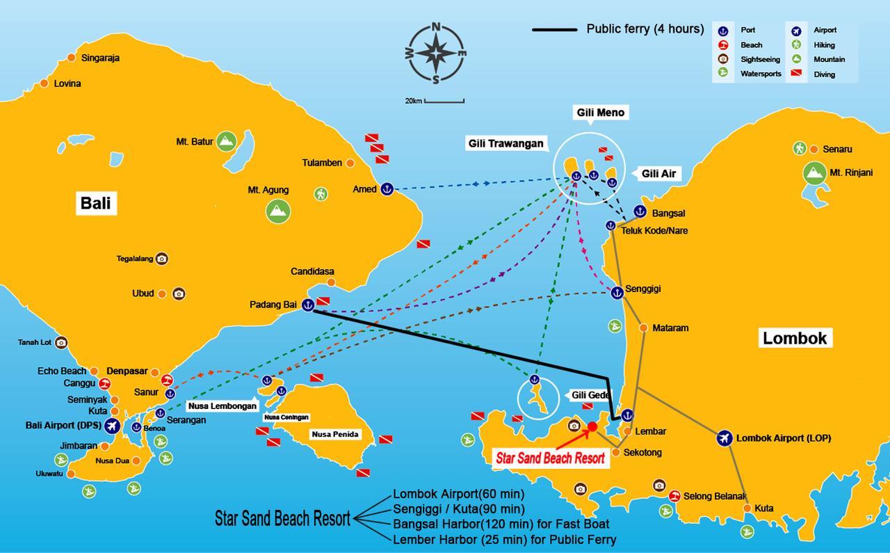 Star Sand Beach Resort Sekotong Ngoại thất bức ảnh